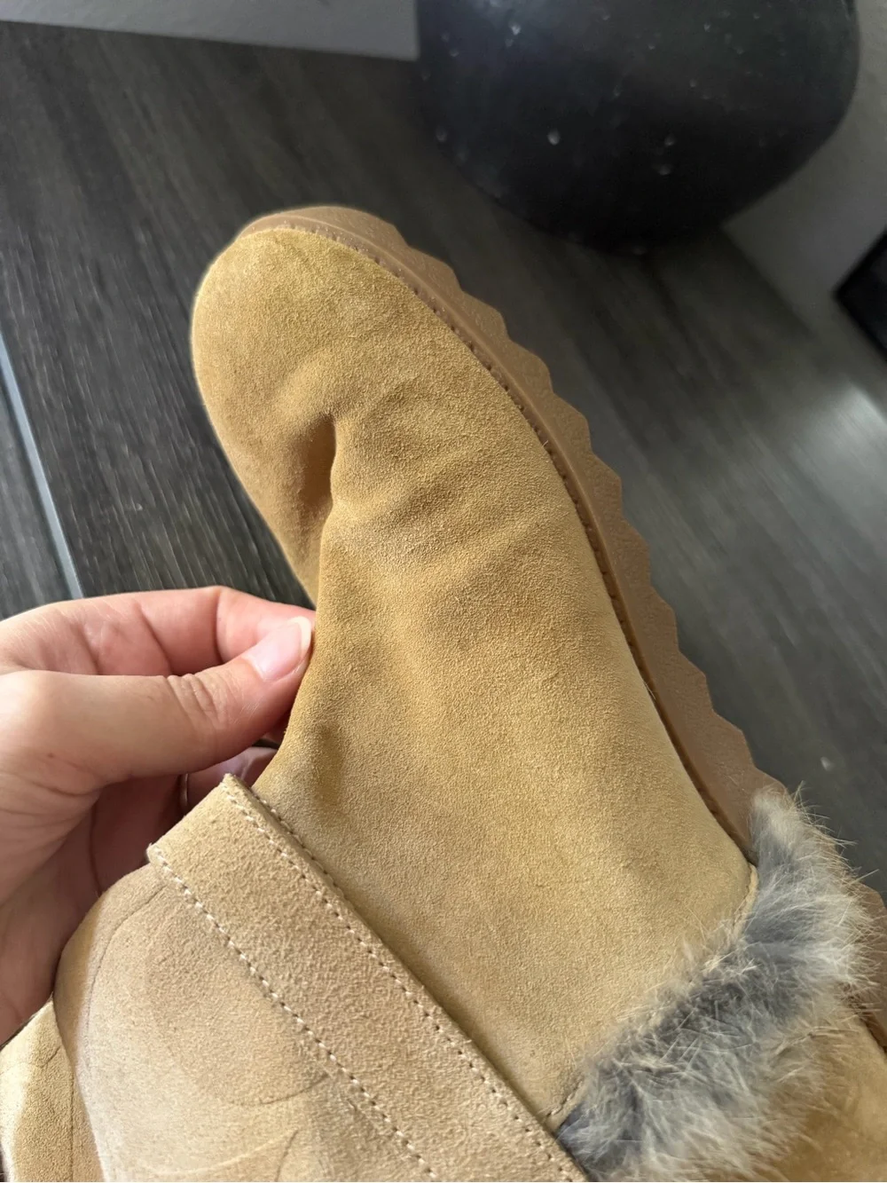 Coach Deeann Fur Trim Boots